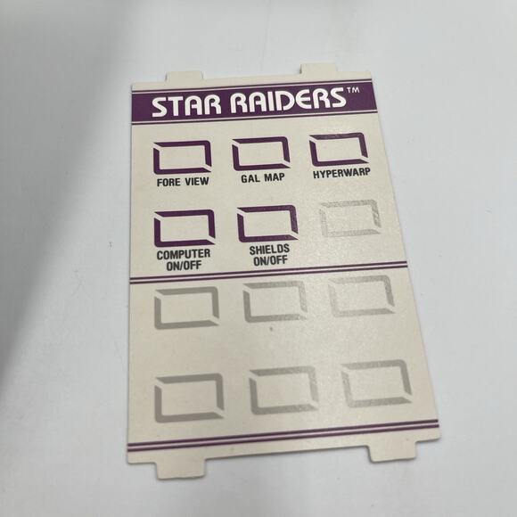 Star Raiders (Atari 2600) w/Video Touchpad, Complete in Box CIB NTSC - Picture 11 of 16